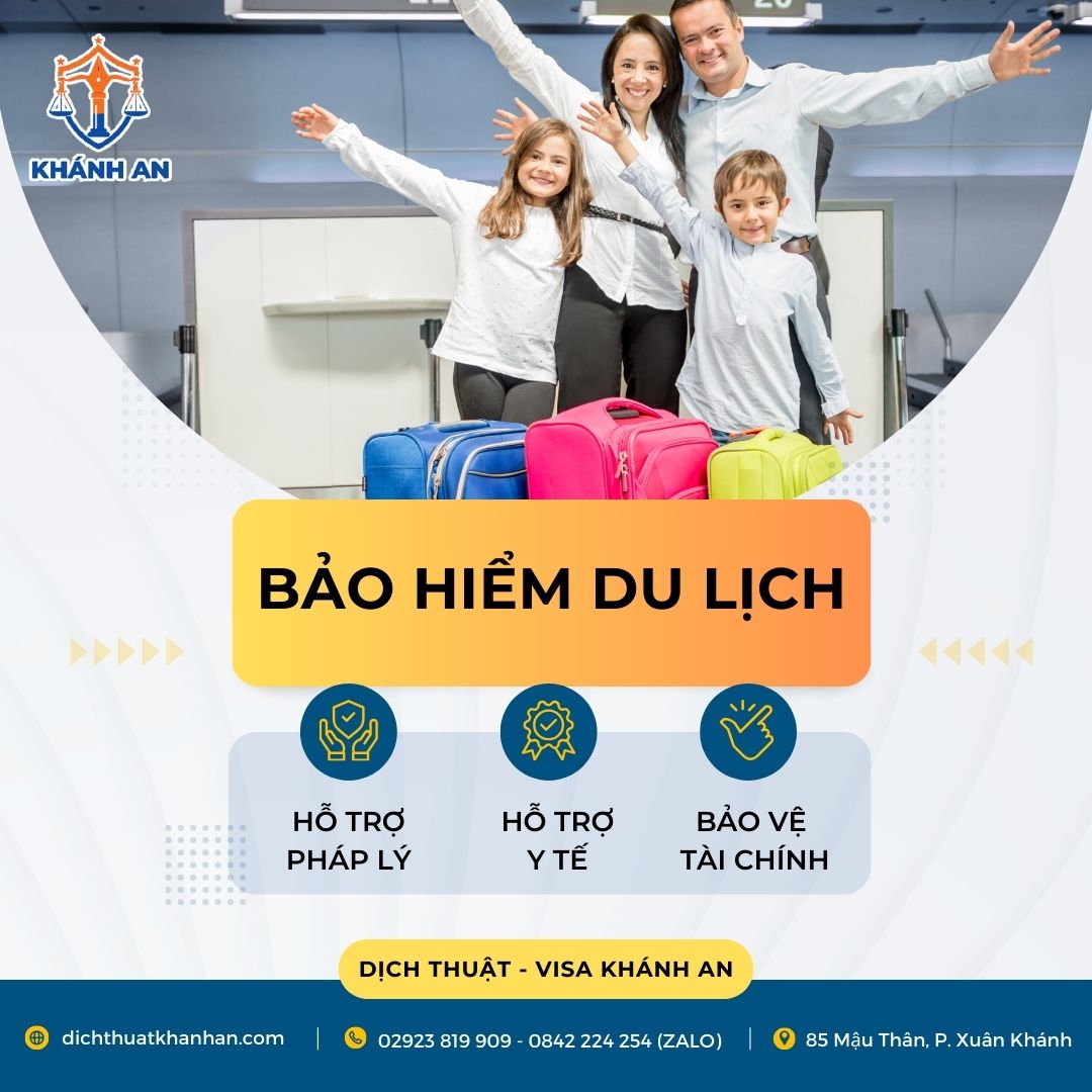 Bảo hiểm du lịch tại Dịch thuật - Visa Khánh An