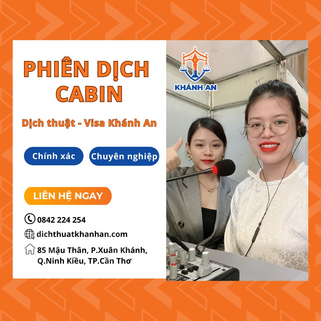 Phiên dịch cabin tại Cần Thơ - Dịch thuật Khánh An