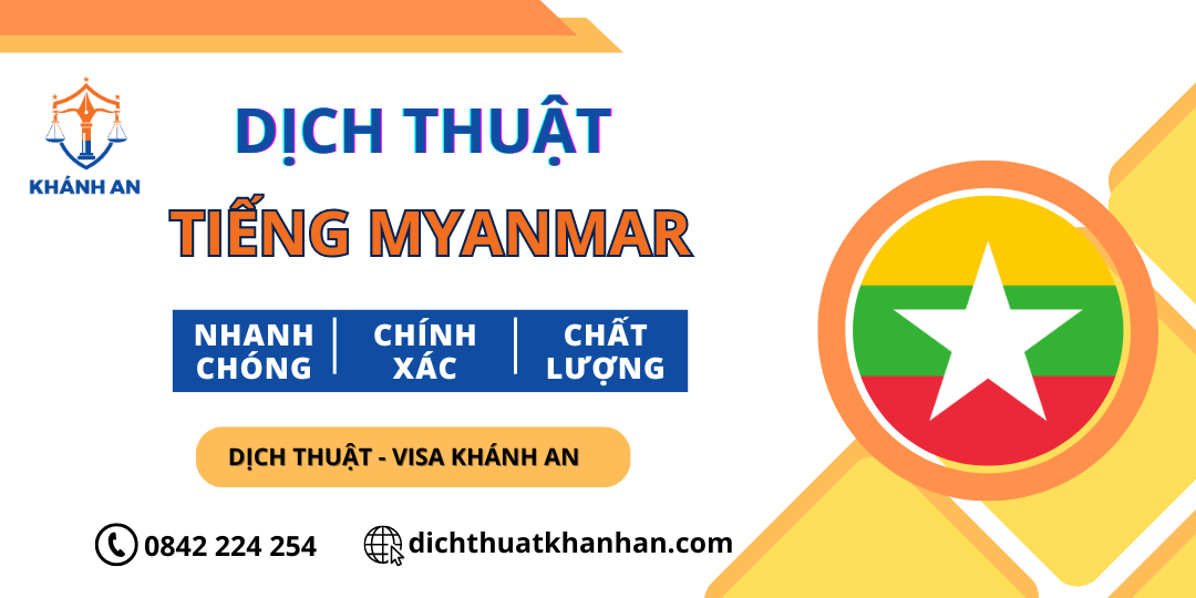 Dịch thuật tiếng Myanmar tại Cần Thơ - Dịch thuật Khánh An