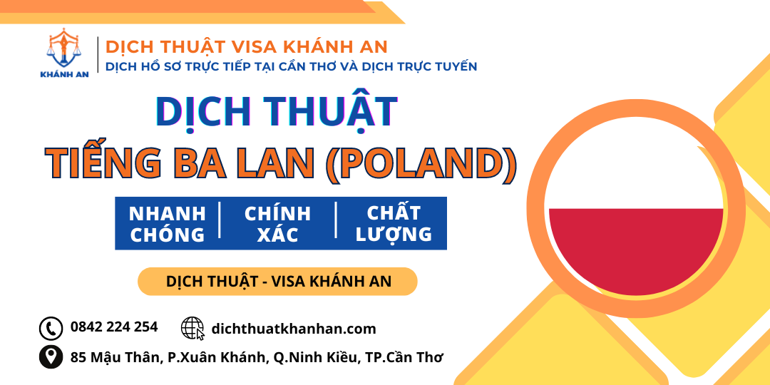 Dịch tiếng Ba Lan tại Cần Thơ - Dịch thuật Khánh An