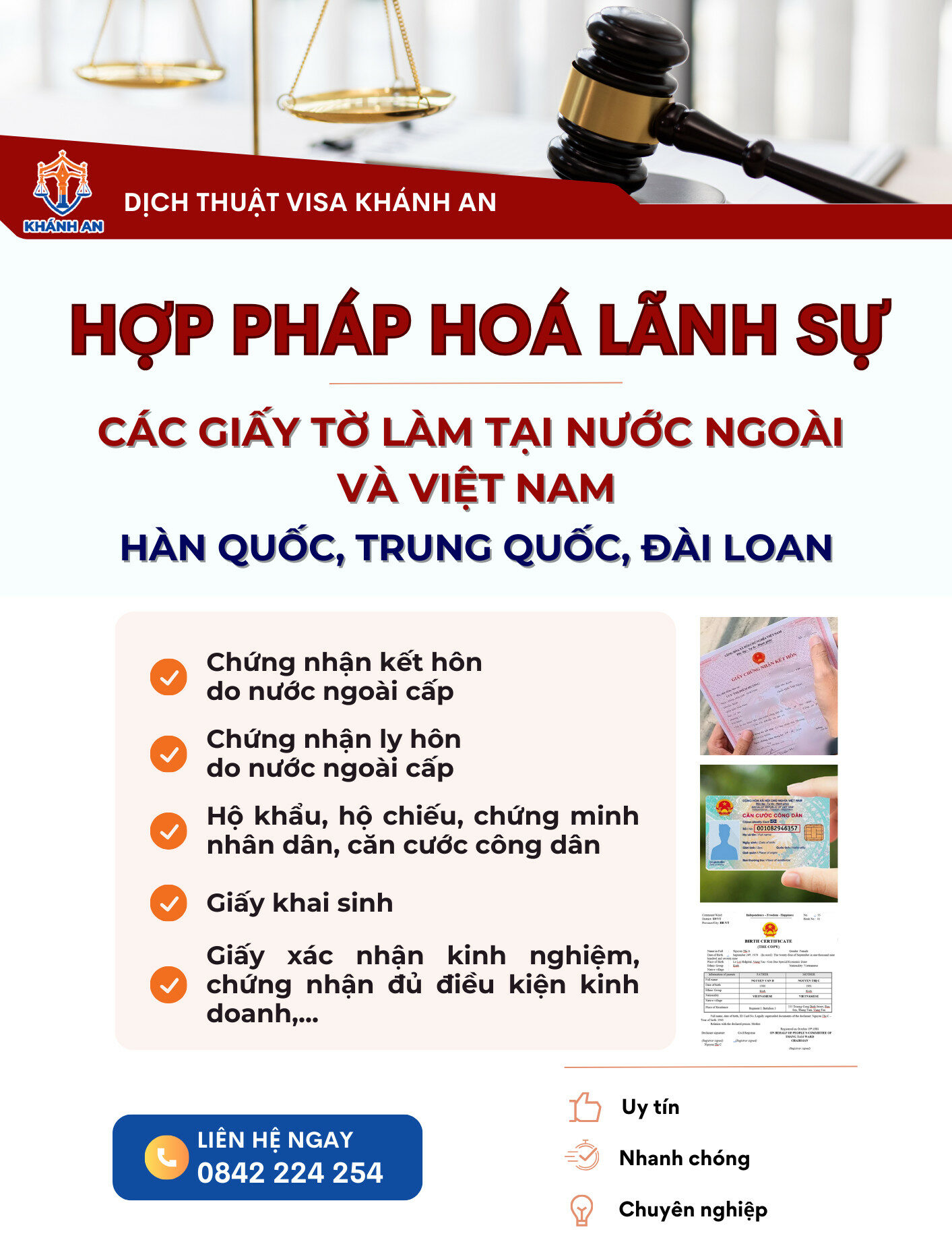 Các giấy tờ, tài liệu nào được miễn chứng nhận hợp pháp hóa lãnh sự tại Việt Nam? 3 Dịch vụ hợp pháp hoá/ Chứng nhận lãnh sự