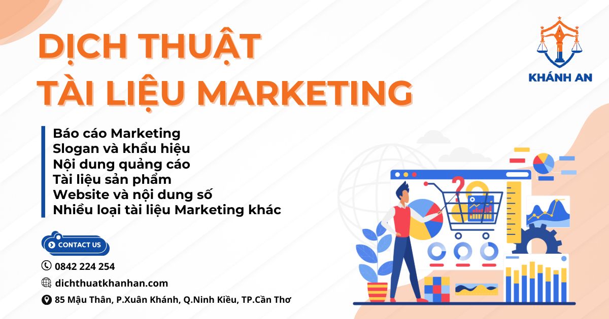 Dịch thuật tài liệu Marketing tại Cần Thơ - Dịch thuật Khánh An