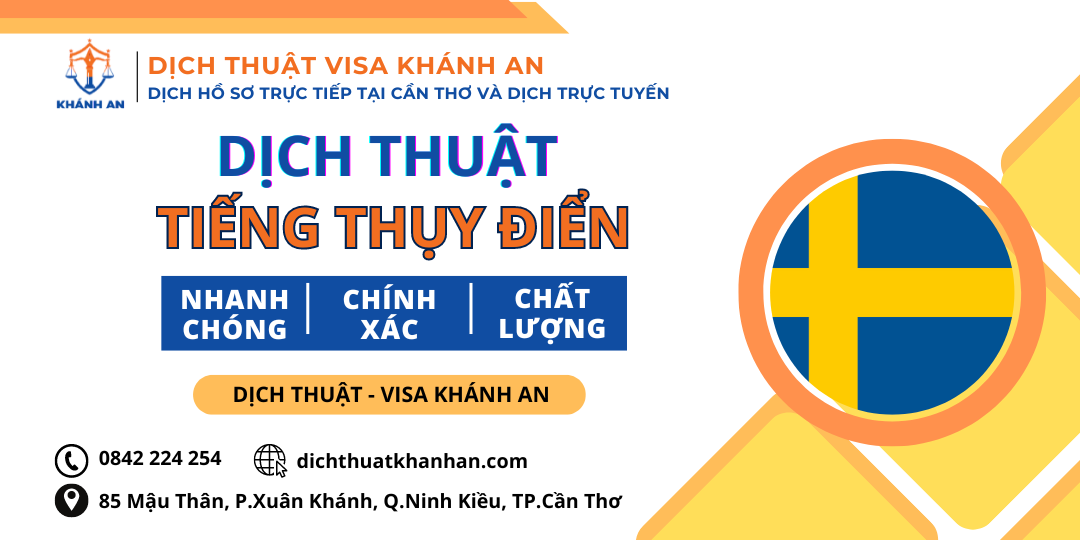 Dịch thuật tiếng Thuỵ Điển tại Cần Thơ - Dịch thuật Khánh An