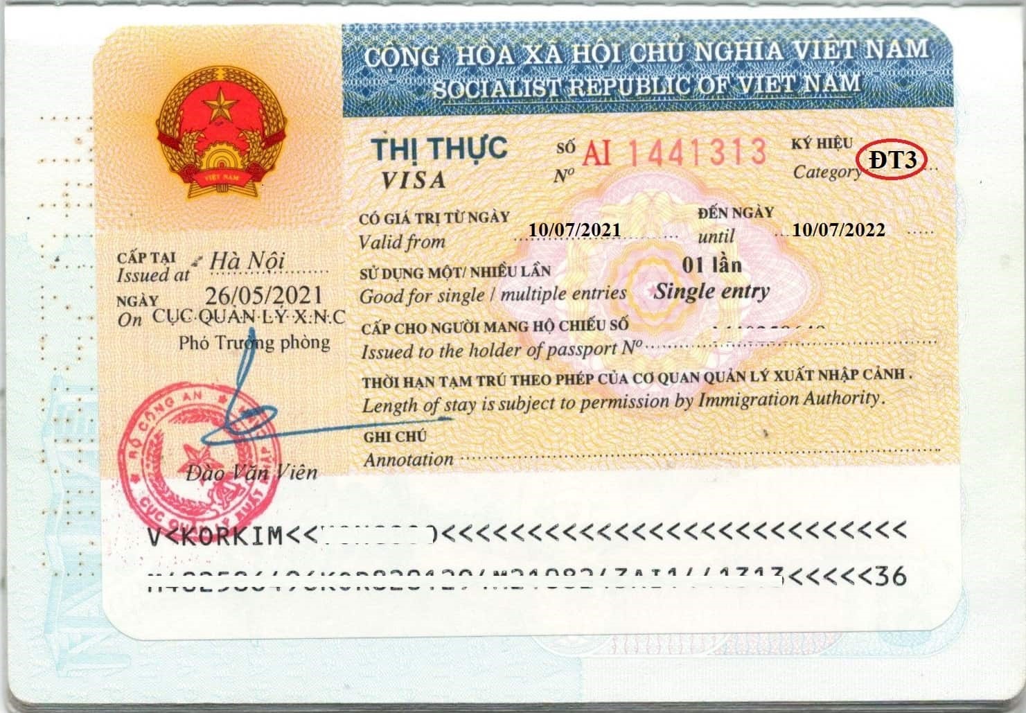 Thẻ tạm trú cho người lao động nước ngoài tại Việt Nam có thể sử dụng thay thế cho visa không? 2 Visa thị thực cho người nước ngoài ở Việt Nam