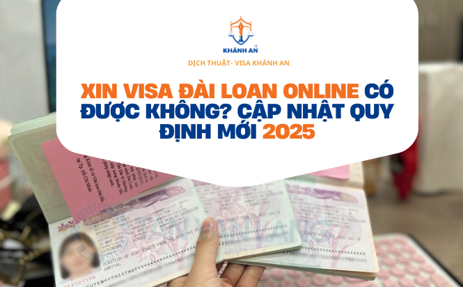 Xin visa Đài Loan online có được không? Cập nhật quy định mới 2025 2 xin visa dai loan online