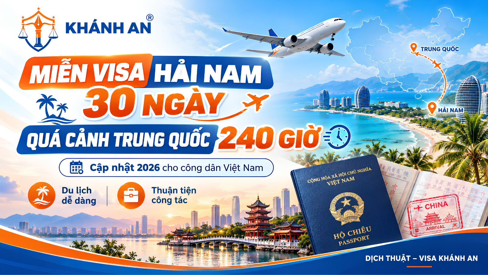 Việt Nam Chính Thức Được Miễn Visa 30 Ngày Tại Hải Nam