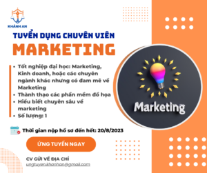 Tuyển dụng Chuyên viên Marketing tại Khánh An