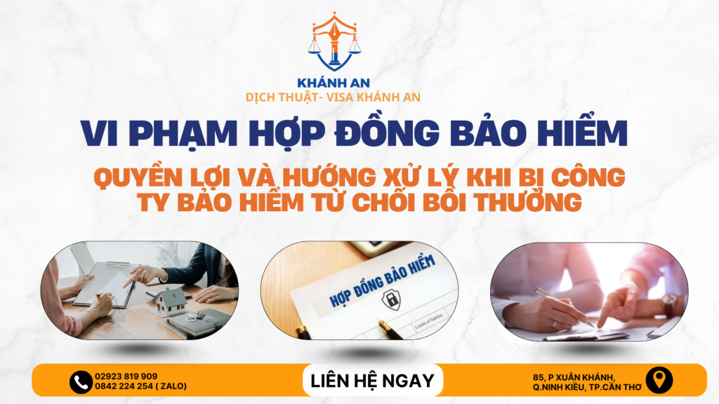 vi phạm hợp đồng bảo hiểm