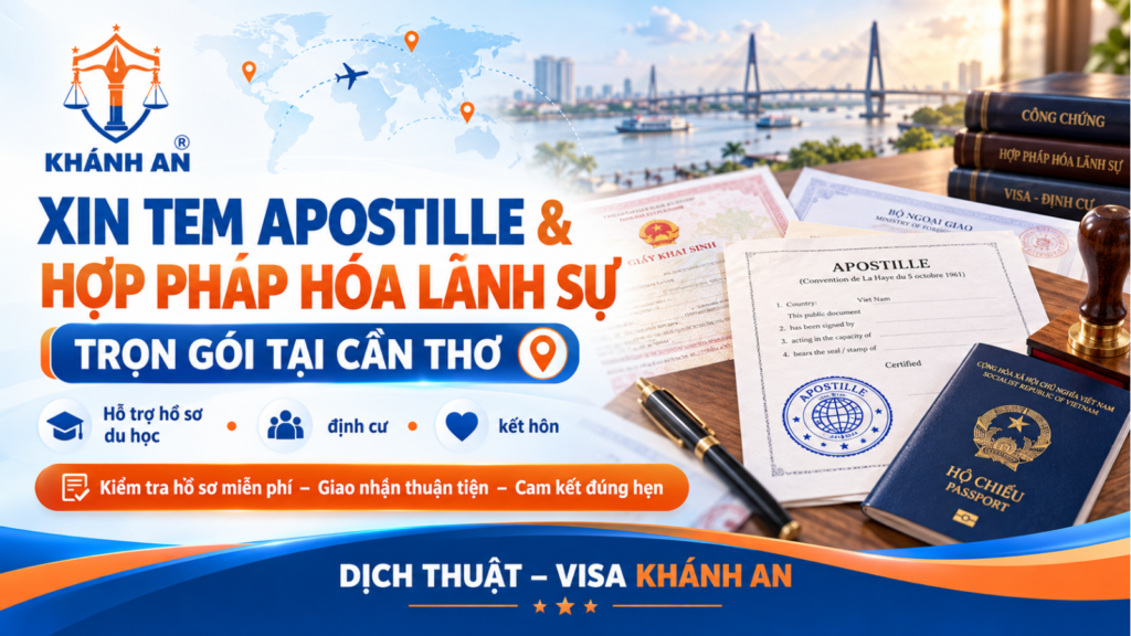 xin tem apostille và hợp pháp hóa lãnh sự tại cần thơ